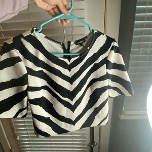 Business Casual Zebra Top